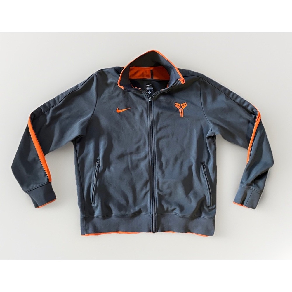 Nike Kobe Bryant KB24 Jacket Mens XL Grey‎ Mamba Lakers Full Zip Track